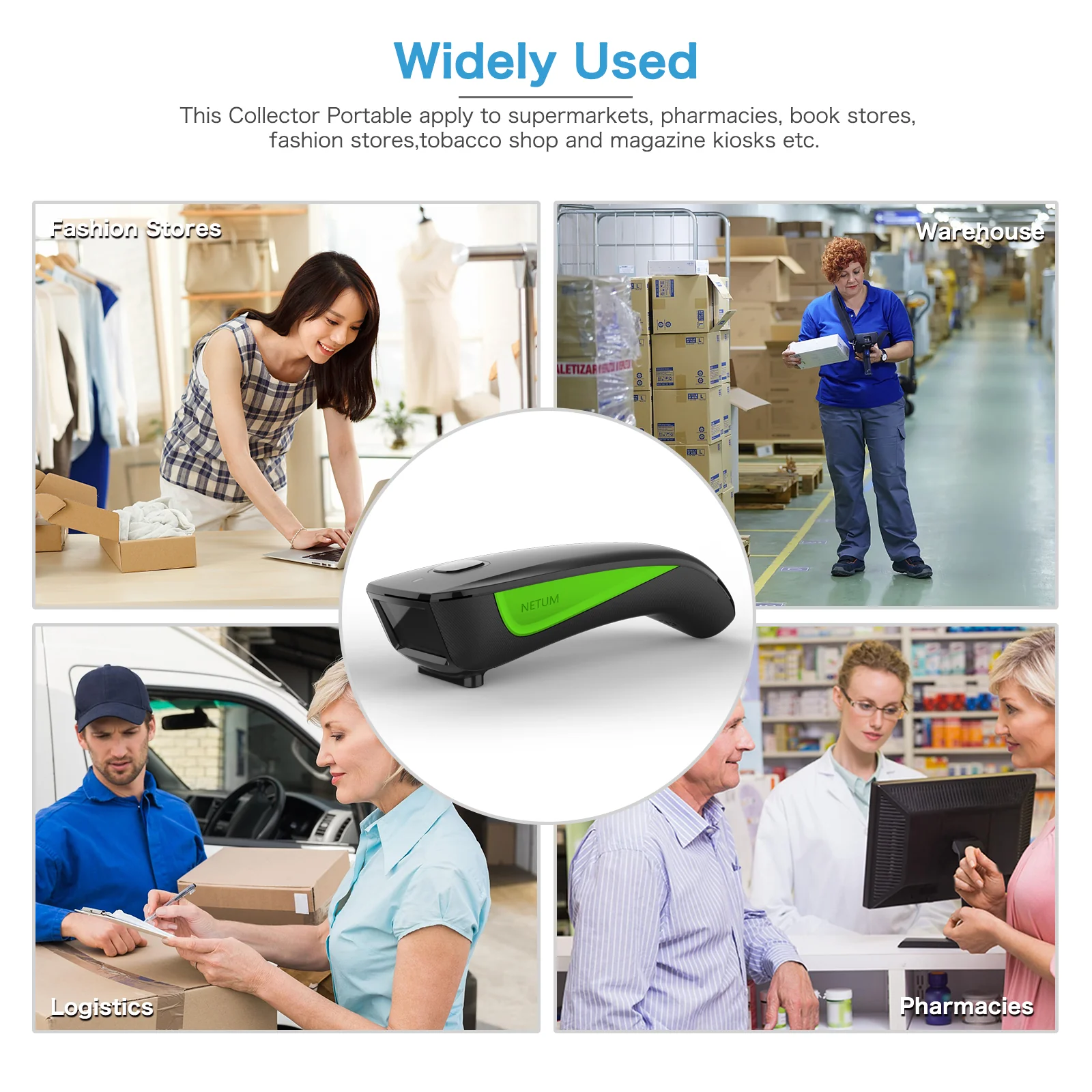 C740 Portable Wireless 1D Barcode Scanner - Image 6
