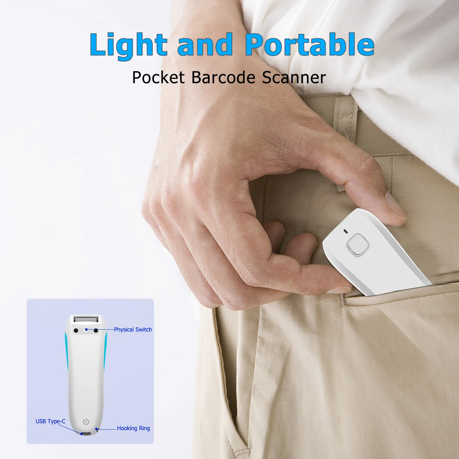 C850 Portable Wireless 2D Barcode Scanner - Image 6