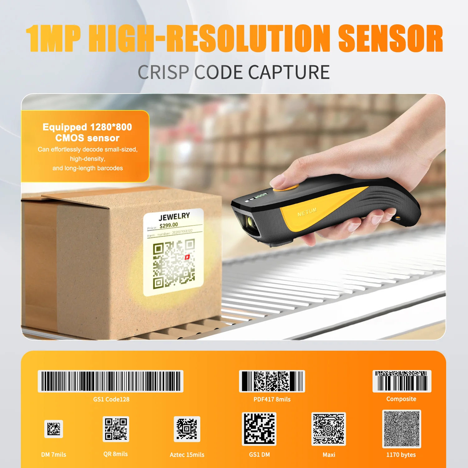CS7501 Portable 2D Barcode Scanner - Image 5