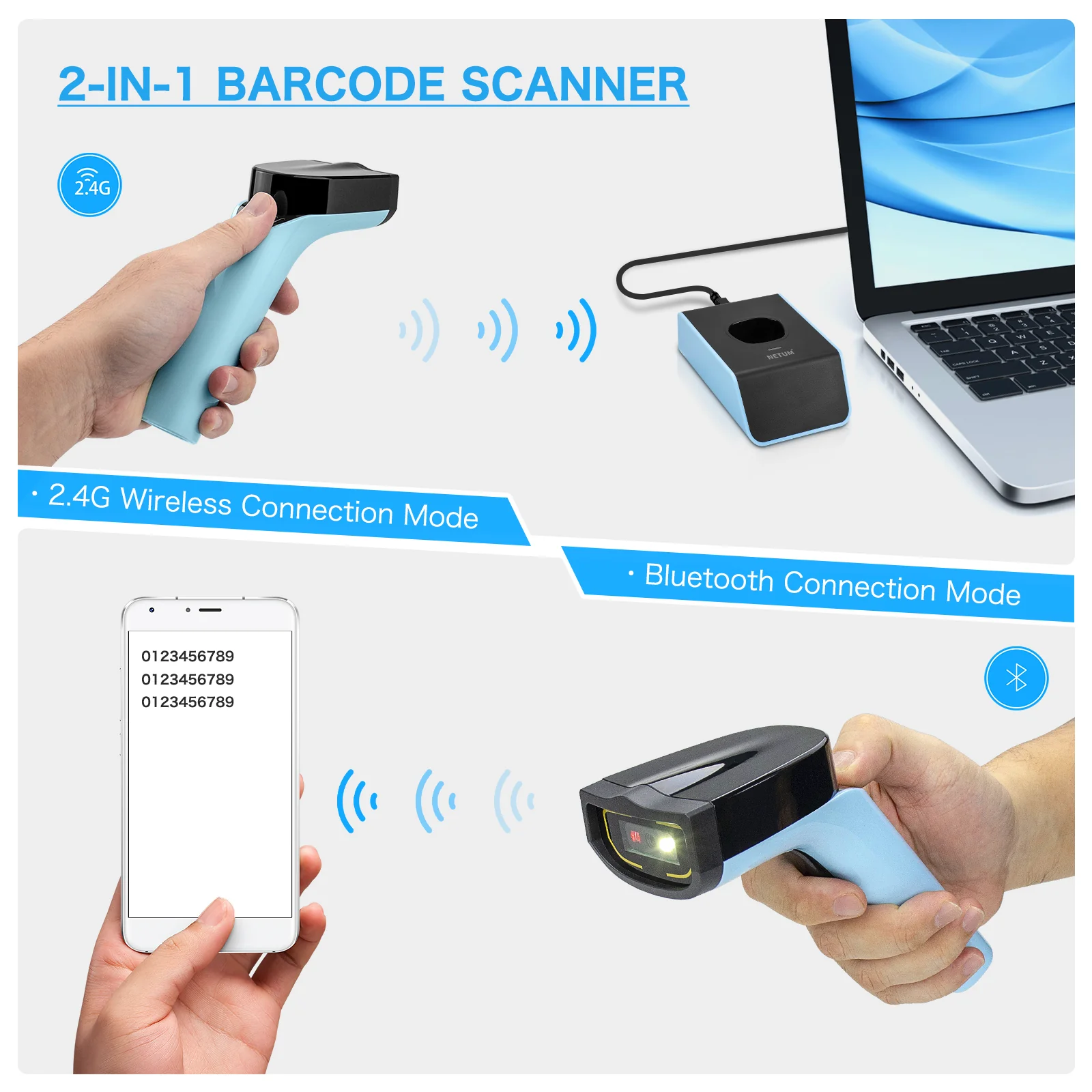 DS7500 Wireless 2D Handheld Barcode Scanner - Image 4