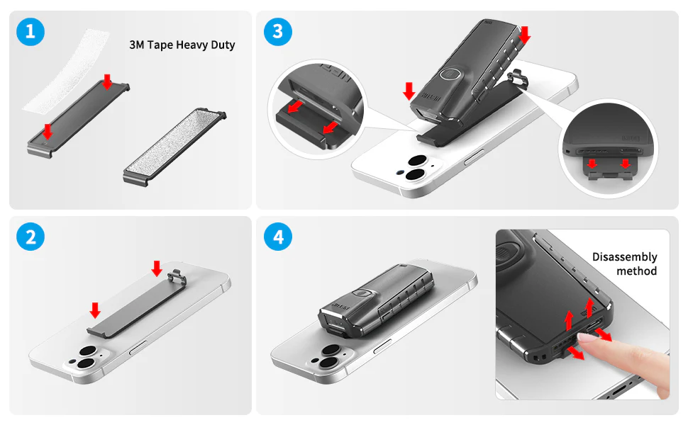 Back Clip for NETUM E740 E800 E900 E950 Series Readers - Image 3