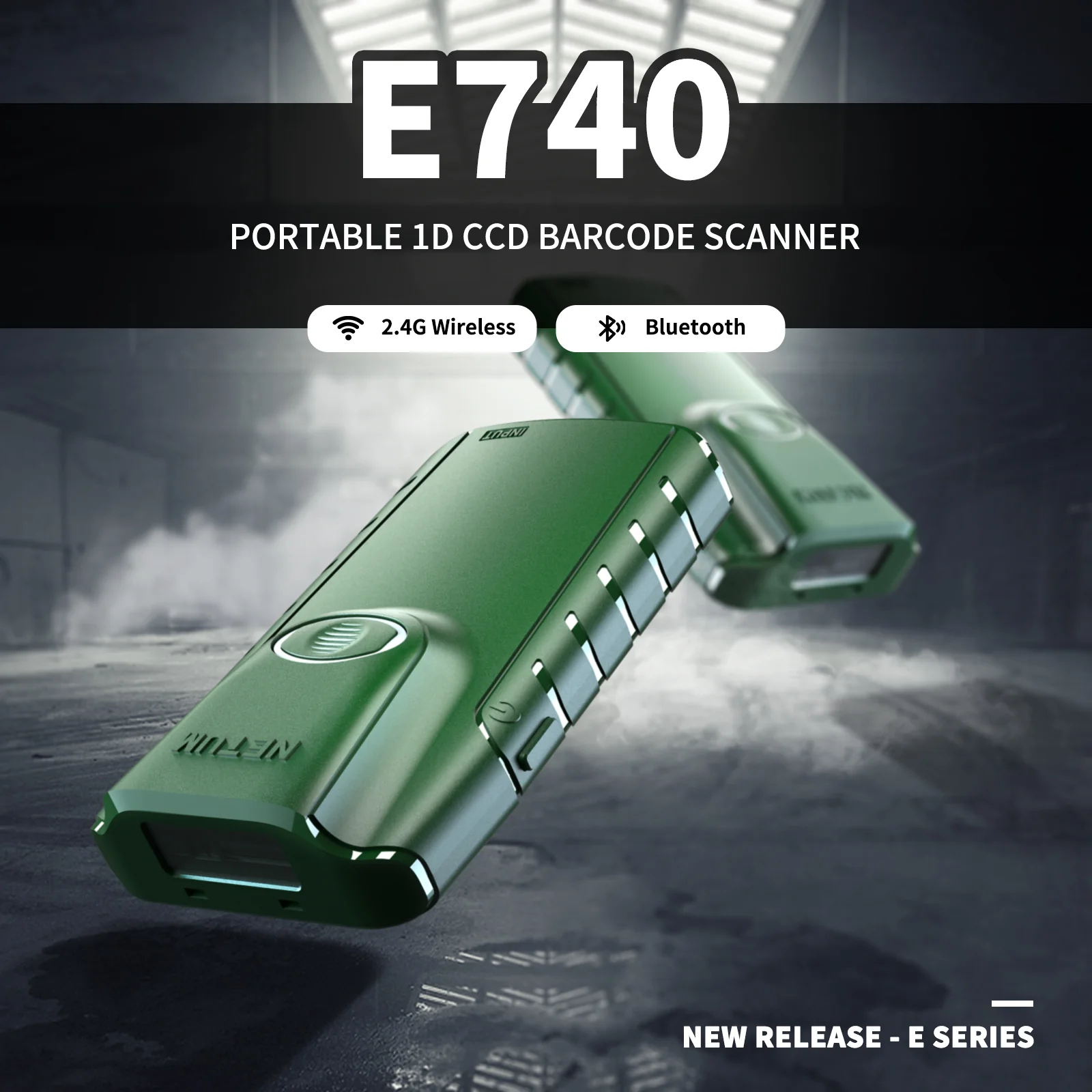 E740 Portable Wireless 1D Barcode Scanner - Image 3