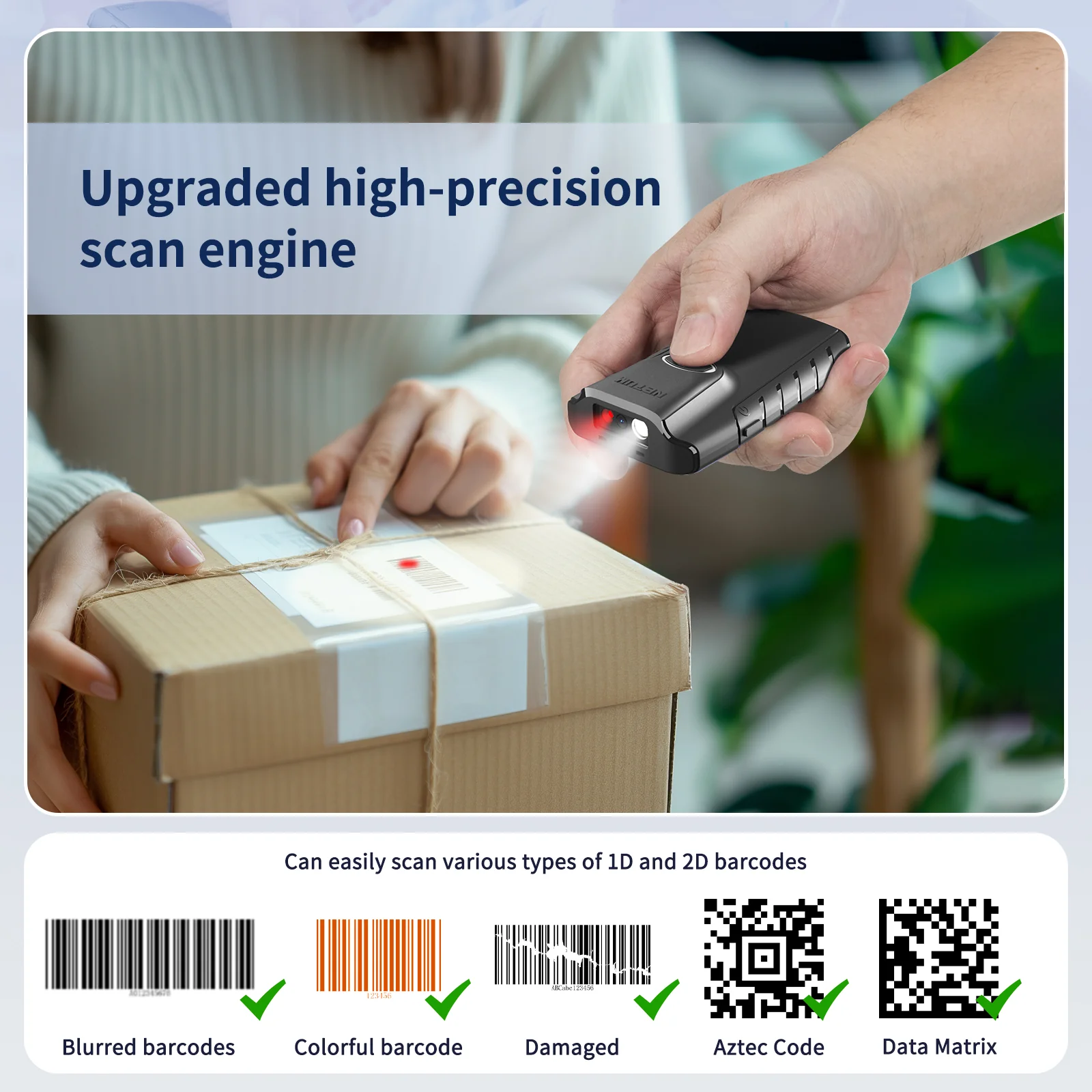 E800 Portable Wireless 2D Barcode Scanner - Image 8