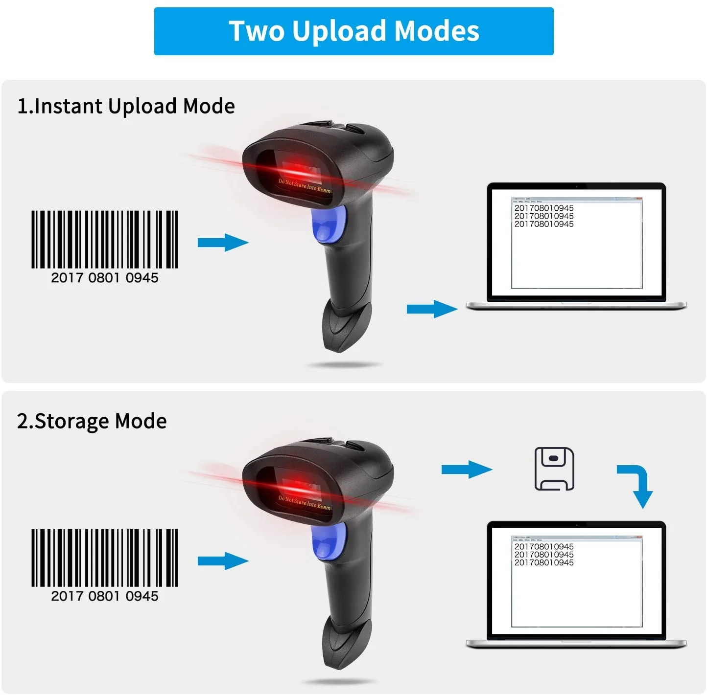 L6S Wireless 1D Handheld Barcode Scanner - Image 6