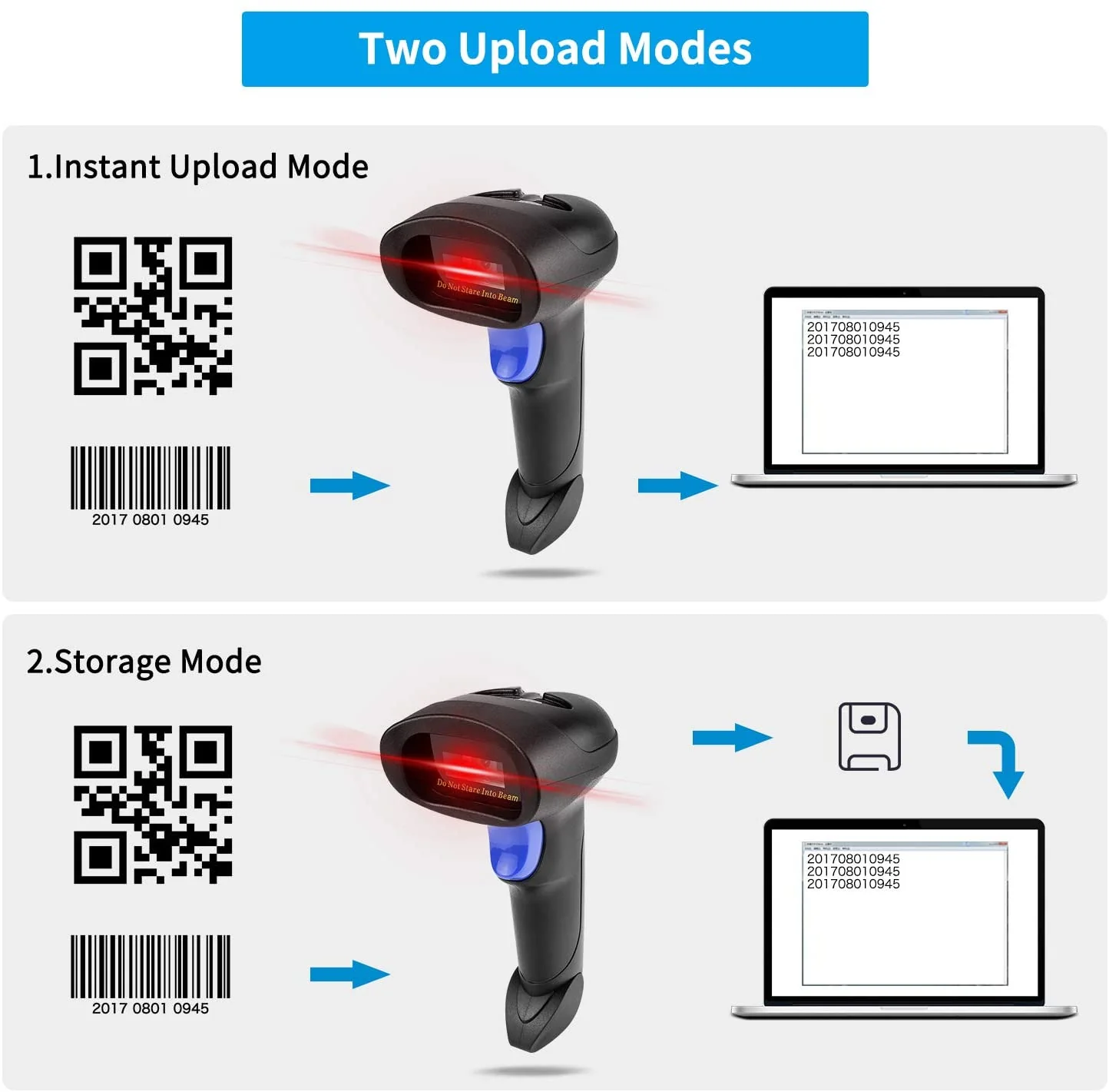 L8S Wireless 2D Handheld Barcode Scanner - Image 4