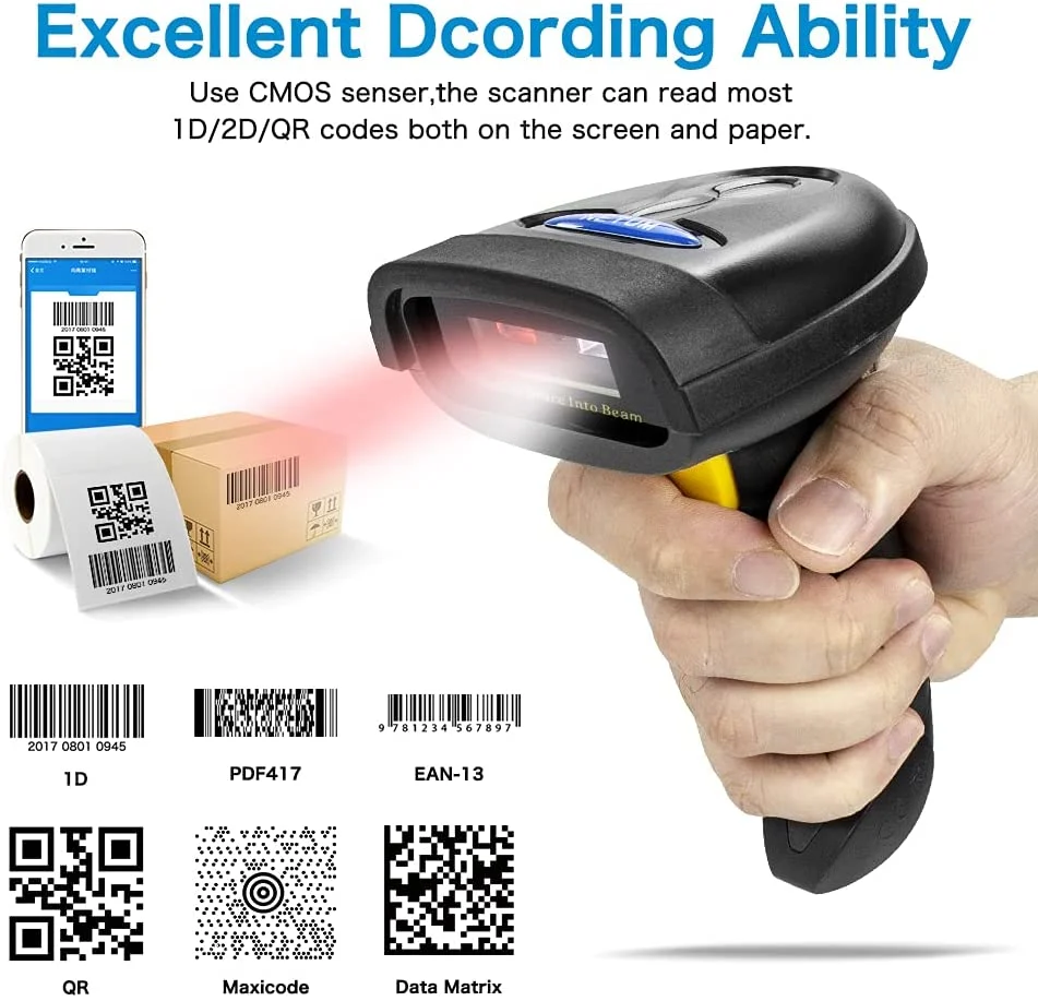NT-1228BL Bluetooth 2D Handheld Barcode Scanner - Image 8