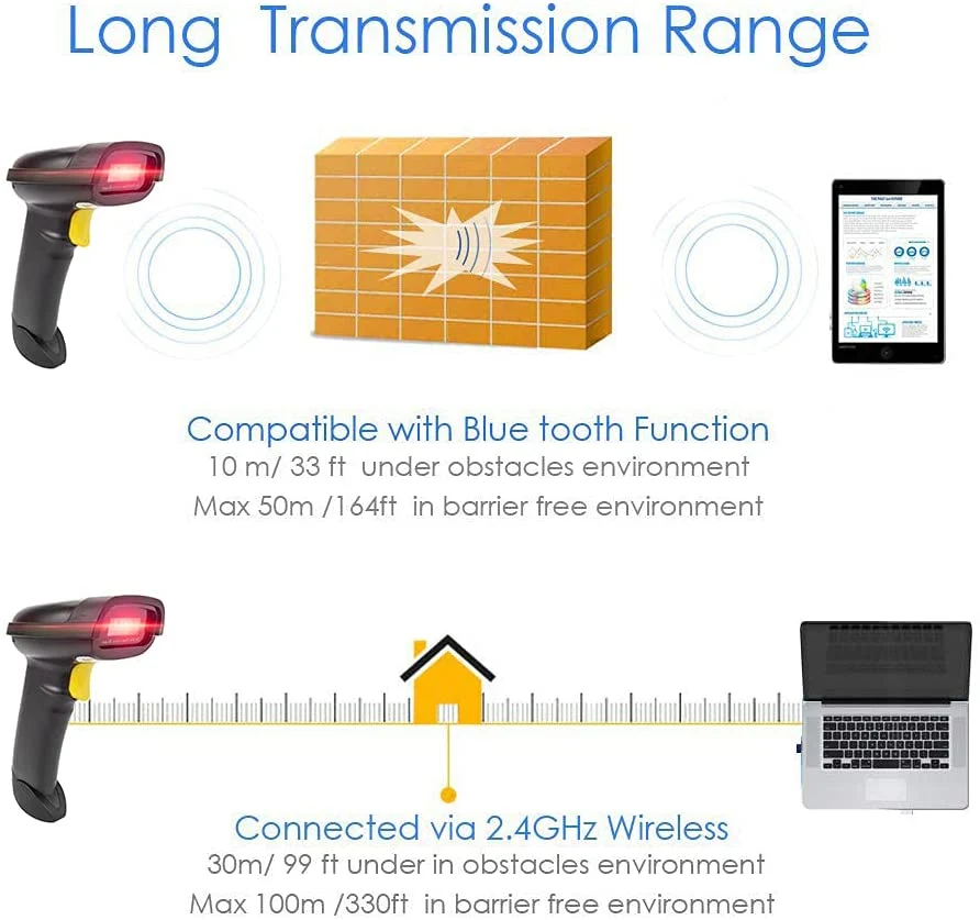 NT-1228BL Bluetooth 2D Handheld Barcode Scanner - Image 9