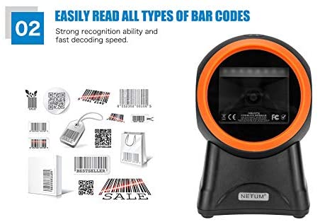 NT-2050 / 2055M USB 2D Hands-Free Barcode Scanner - Image 6