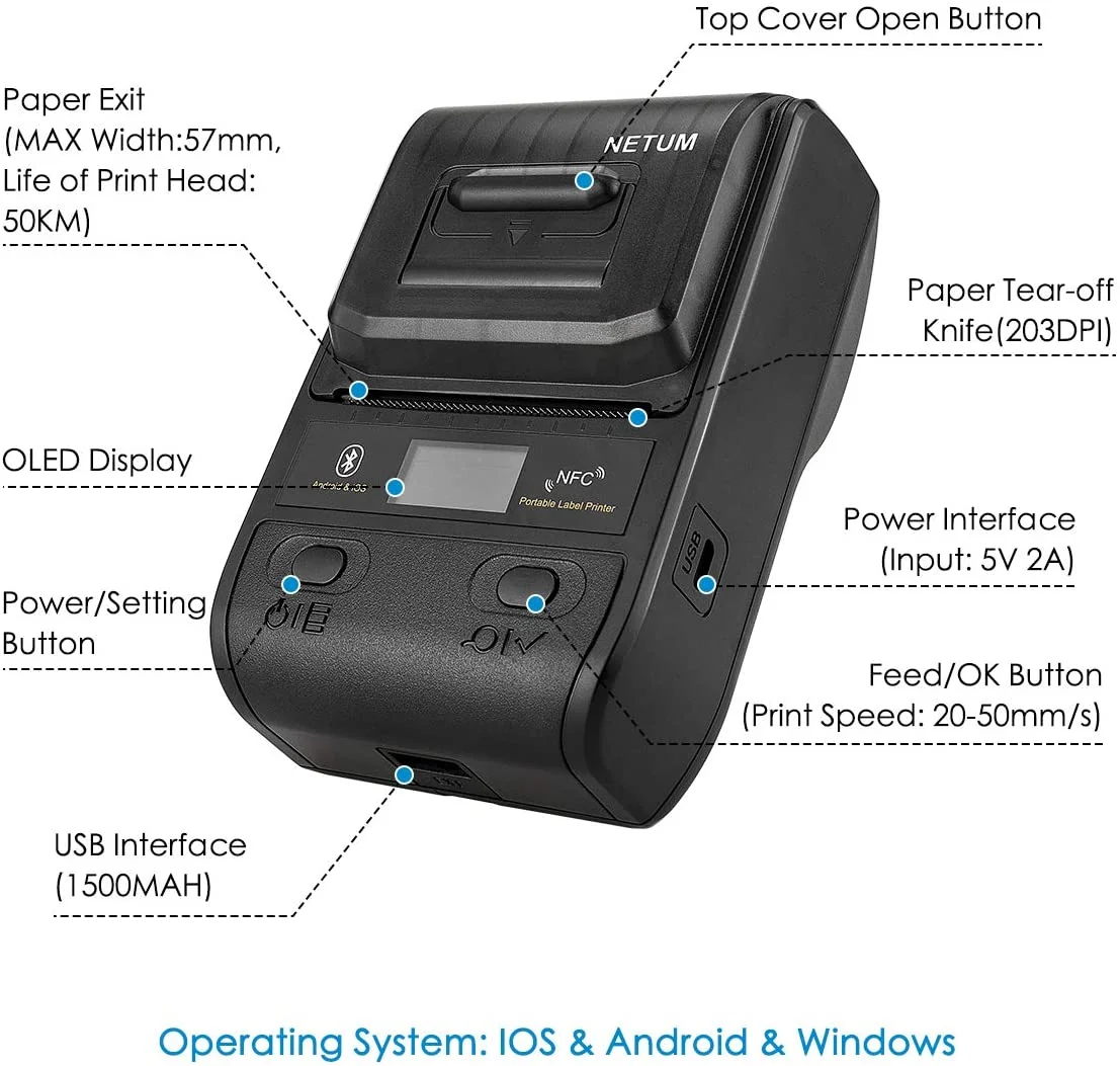 NT-G5 54mm Thermal Printer - Image 6
