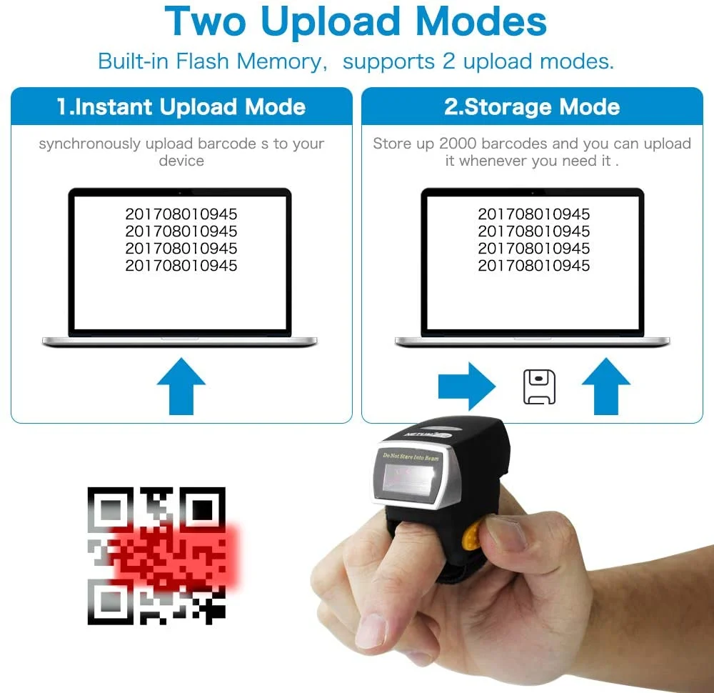 NT-R2 Wireless 2D Ring Barcode Scanner - Image 6