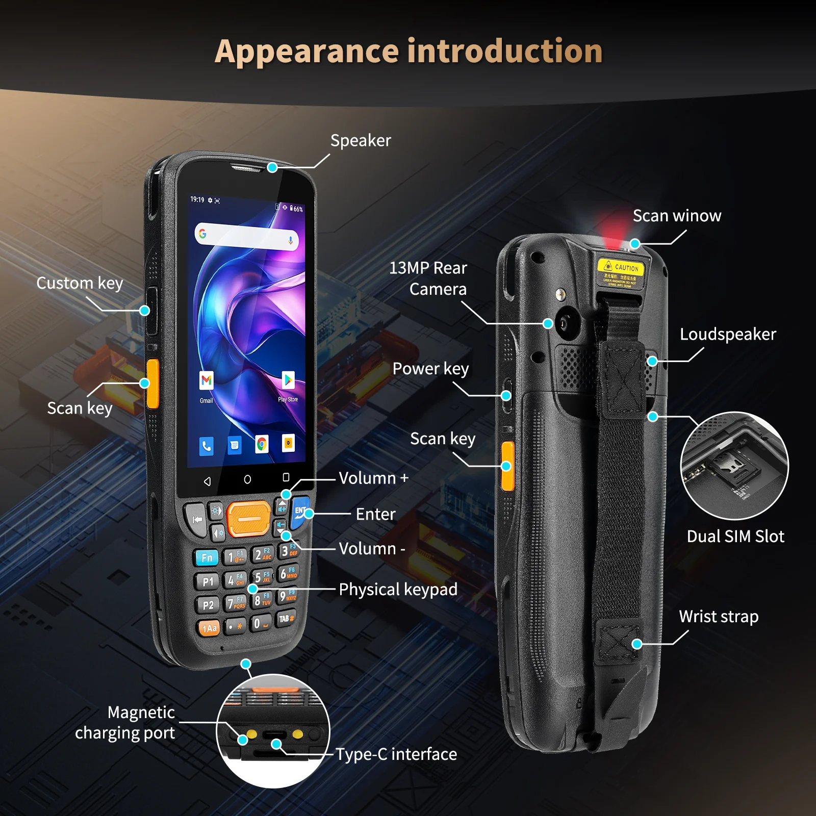 Q500 PDA Android Barcode Scanner - Image 6