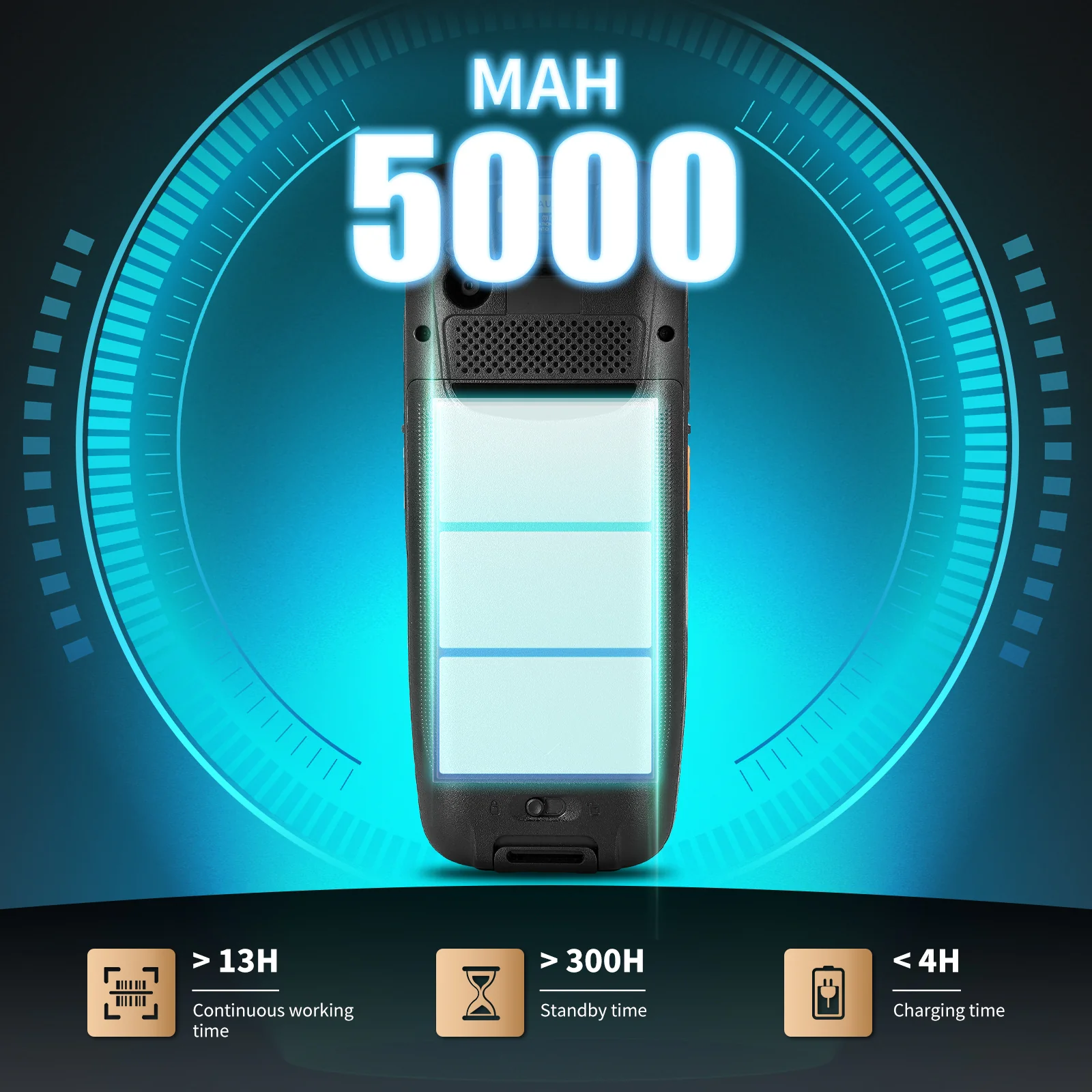 Q500 PDA Android Barcode Scanner with Charging Dock - Image 5