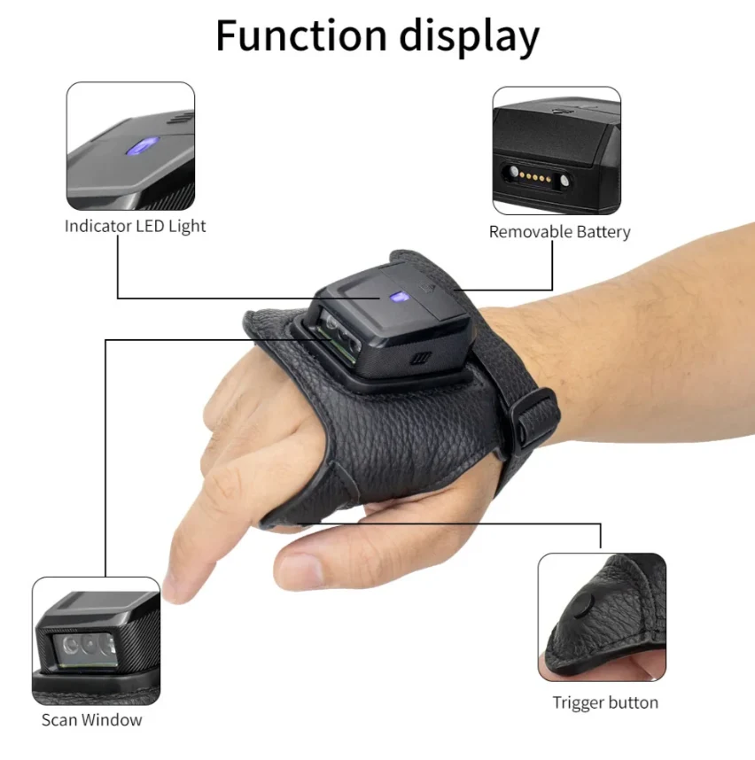 RS-9000PT Wearable Glove Barcode Scanner - Image 4