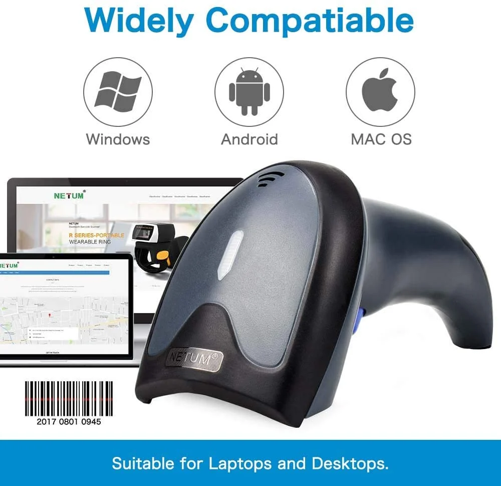 W3 USB 1D Handheld Barcode Scanner - Image 3
