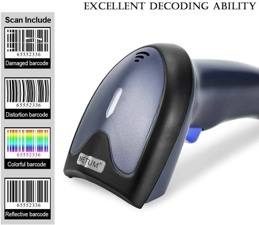 W3 USB 1D Handheld Barcode Scanner - Image 4