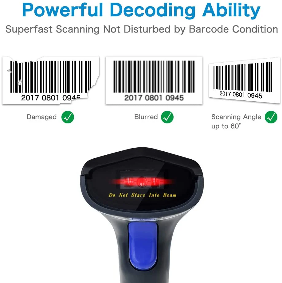 W6-X Wireless 1D Handheld Barcode Scanner - Image 4