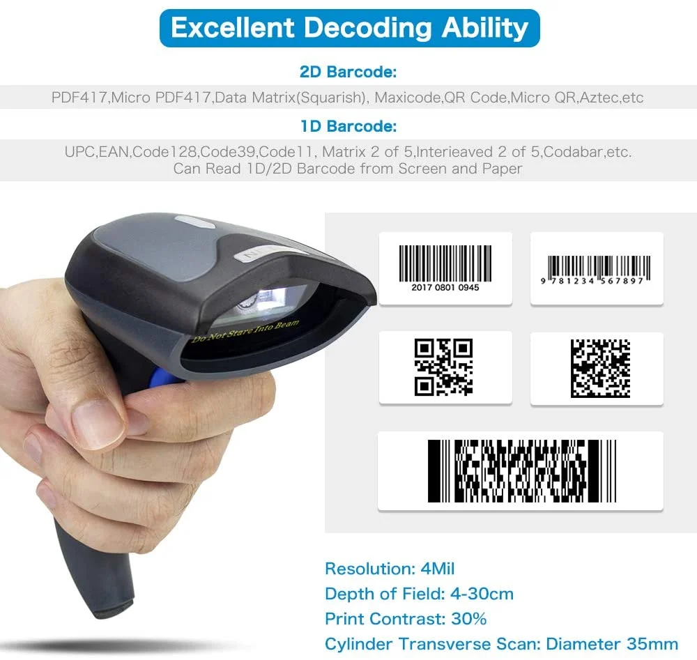 W8-X Wireless 2D Handheld Barcode Scanner - Image 3